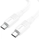 Кабель Hoco для X84 Type-C to Type-C Solid 60W charging data cable (L=1M) White - изображение 10