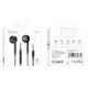Наушники (проводные) Hoco для M101 Crystal joy wire-controlled earphones with microphone 3.5mm Black - изображение 5