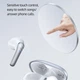 Беспроводные наушники USAMS Earbuds XH09, TWS, BT5.1, 35mAh, 300mAh, 5.5h, white - изображение 4