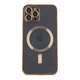 Чохол TPU Metallic Full Camera with Magsafe для iPhone 12 Pro Колір Black - изображение 15