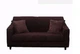 Захисний чохол на тримісний диван Diana Textile Plush Velvet, 190-230 см, Шоколадний - зображення 5
