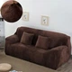 Захисний чохол на тримісний диван Diana Textile Plush Velvet, 190-230 см, Шоколадний - зображення 4