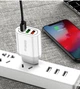 Сетевое зарядное устройство для телефона QC3.0 18W 3xUSB быстрая зарядка смартфона USLION UC3734 (BK-373) White - изображение 6