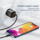 Зарядное устройство GaN 33W 2xUSB PD + QC 3.0 быстрая зарядка для телефона смартфона KUULAA (RY-U33) Black - изображение 4