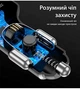 Автомобильное зарядное устройство 2xUSB + Type-C QC/PD быстрая зарядка для телефона в прикуриватель машины USLION US0149 Black - изображение 4
