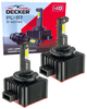 Лампа светодиодная для фар DECKER LED PL-07 D1S 6000K 12000LM 50W 2 шт комплект - изображение 1