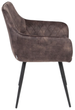 Krzesło do kuchni i salonu HOMLA 894485 SATORI 57 x 59 x 84 cm Brązowe (5904183894485) - obraz 3