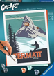Malowanie po numerach Ravensburger CreArt Zermatt Szwajcaria 24 x 30 cm (4005556235001) - obraz 1