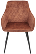 Krzesło do kuchni i salonu HOMLA 897639 SATORI 57 x 59 x 84 cm Ceglaste (5904183897639) - obraz 2