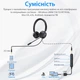 Наушники с микрофоном шумоподавлением USB+3.5 мм mini-jack проводная гарнитура для колл центра New Bee H360 - изображение 6