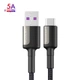 Кабель USB for Type-C (1m) QC 3.0 и 5A Super Quick Charge провод для быстрой зарядки KUULAA (KL-X12) Gray - изображение 1