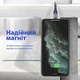 Магнитный Кабель microUSB - USB (2m) USLION US0159M Silver Провод для Зарядки Телефона Fast Charging 3A и Передачи Данных - изображение 4