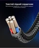 Поворотный Кабель Type-C - USB (1m) на 180° USLION US0132 Black Провод для Быстрой Зарядки Смартфонов 3.0A Fast Charging и Передачи Данных - изображение 8