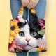 Эко сумка шопер складная DU-GARA "Котейка" 55 × 70 см принт (sum-0121) - изображение 3