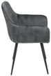 Krzesło do kuchni i salonu HOMLA 894478 SATORI 57 x 59 x 84 cm Grafitowe (5904183894478) - obraz 3