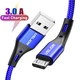 Кабель microUSB - USB (2m) провід швидкого заряджання для телефону USLION US0124 Blue - зображення 2