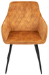 Krzesło do kuchni i salonu HOMLA 894461 SATORI 57 x 59 x 84 cm Musztardowe (5904183894461) - obraz 3