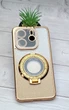 Чехол Luxury Diamond для Xiaomi Redmi Note 14 4G EU (код 24117RN76E) бампер с кольцом блестящий золотой - изображение 1