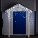 Уличная гирлянда бахрома 12 м 200 led черный провод черный провод Белый 12MBW - изображение 2