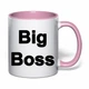 Чашка с печатью "Big Boss" (цвет розовый) (32748) - изображение 2