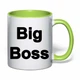 Чашка с печатью "Big Boss" (цвет салатовый) (32745) - изображение 2