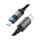 Дата кабель USB-C to USB-C 1.2m 60W digital display C15-03 Black Acefast (6974316283720) (260946) - изображение 4