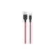Дата кабель USB 2.0 AM to USB-C 1.0m 2A silicone X21 black+red HOCO (6957531071419) (260959) - изображение 1
