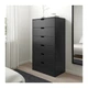 Комод с 6 ящиками IKEA NORDLI 80x145 см антрацит 792.116.98 - изображение 2