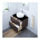 Тумба під раковину IKEA (ІКЕА) GODMORGON / TOLKEN / TÖRNVIKEN 82х49х74см з 2 шухлядами чорно-коричн антрацит (991.847.45) - зображення 3