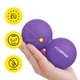 Массажный мяч Cornix Lacrosse DuoBall 6.3 x 12.6 см XR-0114 Purple - изображение 5