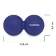Масажний м'яч Cornix Lacrosse DuoBall 6.3 x 12.6 см XR-0109 Navy Blue - зображення 6