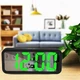 Часы настольные DT-6508 с будильником и USB зарядкой с зеленой подсветкой, лед часы настольные - изображение 5