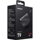 Зовнішній SSD накопичувач Samsung T9 4TB Чорний USB 3.2 Gen 2x2 Type-C NVMe V-NAND TLC швидкість читання та запису до 2000 МБ/с для ноутбука ПК та консолей (MU-PG4T0B/EU) - зображення 7