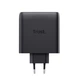 Сетевое зарядное устройство Trust Maxo 100Вт универсальное 2xUSB-C кабель в комплекте Черный (25527) - изображение 4