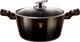 Кастрюля Berlinger Haus Shiny Metallic Line с крышкой 4.1 л Черная (BH 6605) - изображение 1