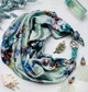 Хустка My Scarf "Блакитний сад" 100% шовк - изображение 2