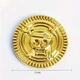 Пиратская монета золотистая для пиратской вечеринки маленькие 10 шт - изображение 1