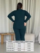Лосины в рубчик на флисе зимние утепленные женские Merlini Труа 600000204 2XL-3XL Зеленые (600000204_3) - изображение 7