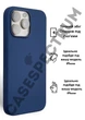 Чехол силиконовый OEG Shell Guard Silicone case with Magnetic Ring MagSafe для Apple iPhone 16 Pro Max 6,9” Denim - изображение 2