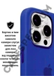 Чехол силиконовый OEG Shell Guard Silicone case with Magnetic Ring MagSafe для Apple iPhone 13 Pro 6,1” Blue Jay - изображение 6