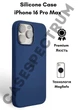 Чехол силиконовый OEG Shell Guard Silicone case with Magnetic Ring MagSafe для Apple iPhone 16 Pro Max 6,9” Denim - изображение 1