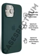 Чехол силиконовый OEG Shell Guard Silicone case with Magnetic Ring MagSafe для Apple iPhone 16 Pro Max 6,9” Lake Green - изображение 2