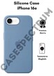 Чехол силиконовый OEG Shell Guard Silicone case with Magnetic Ring MagSafe для Apple iPhone 16e 6,1” Winter Blue - изображение 1