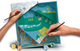 Malowanie po numerach Ravensburger Creart Do it together: Krokodyl (4005556258659) - obraz 4