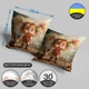 Подушка декоративная с оригинальным 3D рисунком девочки 35 х 35 см 13213 - изображение 3