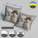 НЕ ВЫШЕВКА! Декоративная подушка с 3D рисунком "Альпака,лама" 3D ПРИНТ 45 х 45 см 1325745UA - изображение 3