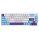 Беспроводная клавиатура KZZI K68 Pro Wireless Keyboard UA\ENG (Rainbow Switch) Blue Sea (6977534870468) - изображение 1