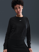 Bluza bez kaptura damska Nike W Nsw Nk Chill Ft Crew HV2393-010 M Czarna (198482108380) - obraz 1