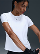 Спортивна футболка для фітнесу жіноча Nike W Nk One Classic Df Ss Top Wt IB9408-100 S Біла (197864225936) - зображення 5
