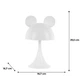 Светильник-ночник LED с аккумулятором Simple Mouse Kite K25-317-2-1, белый - изображение 6